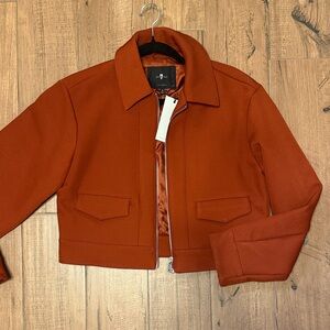 NWT 7 For All Mankind Women's Rust jacket S